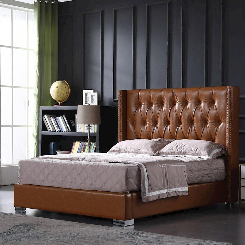 Top-Quality Luxury Faux Leather Bed Frame